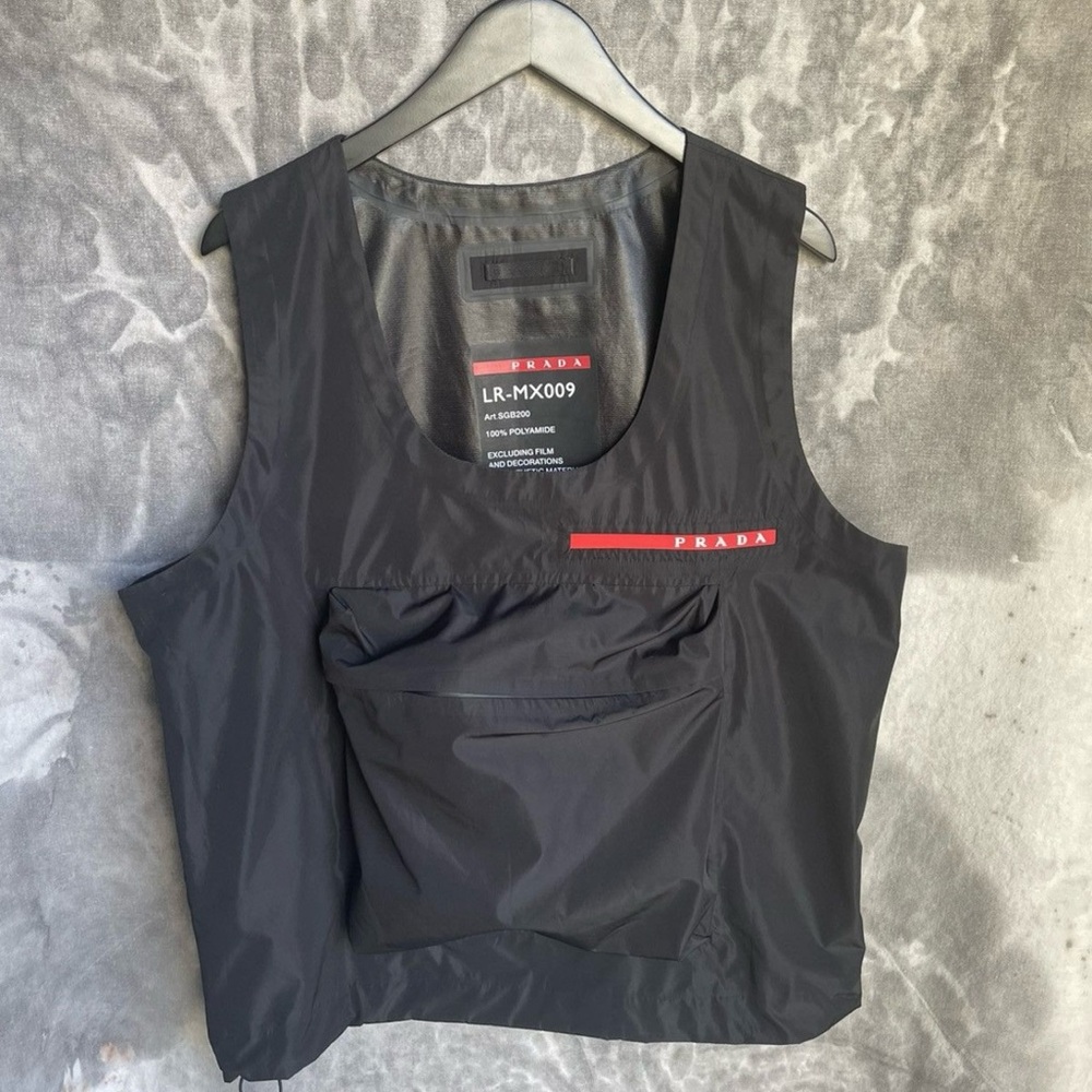 Prada Gray Polyamide Vest